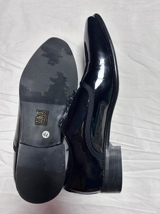 Zapatos Ceremonia Hombre Talla 44 Charol Negro