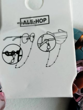 Cordón/cadena eslabones para gafas. Ale-Hop.Nuevas