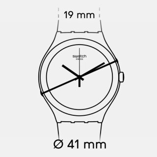 Correa Swatch Tela Azul 21 mm