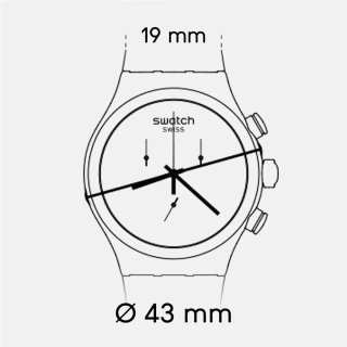 Correa Swatch Tela Azul 21 mm