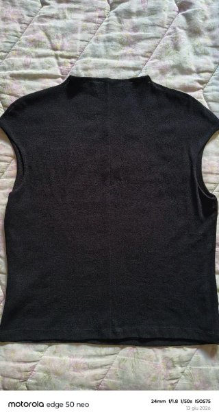 Top Pennyblack nero con strass