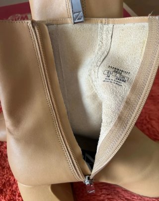 Botines de tacón marrón