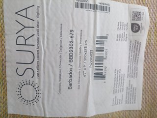 Tappeto Surya Juta Beige/Rosa 67x9