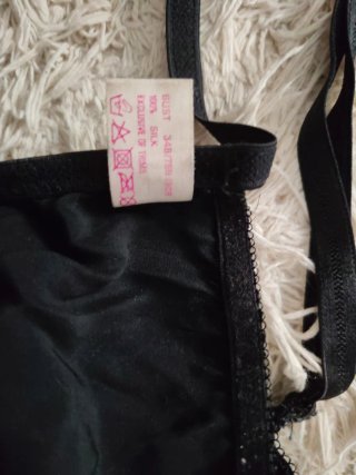 Conjunto lencería seda negro