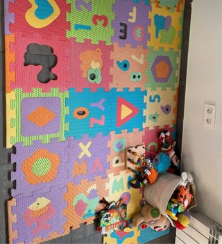 Alfombra Puzzle Bebé Números y Formas