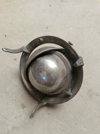 Joyero antiguo de metal plateado