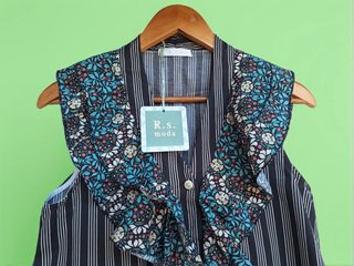 Blusa Top Verano Rayas Flores Talla S 36 P Nueva
