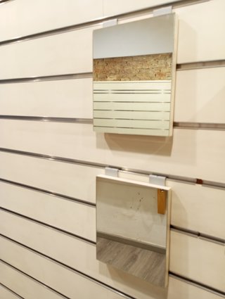 2 Espejos Colgantes Panel Lamas