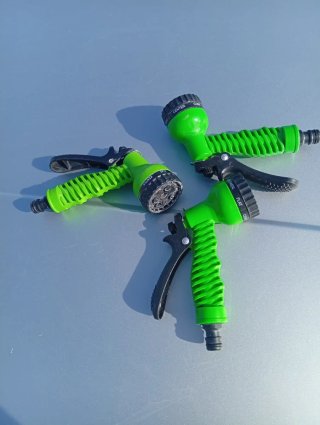 Pistola de riego verde 3 unidades