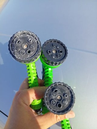 Pistola de riego verde 3 unidades