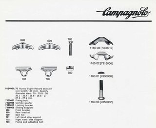 Pieza tija sillín Campagnolo