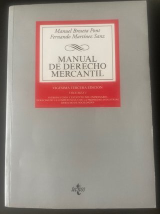 Manual de derecho mercantil Introducción y esta...