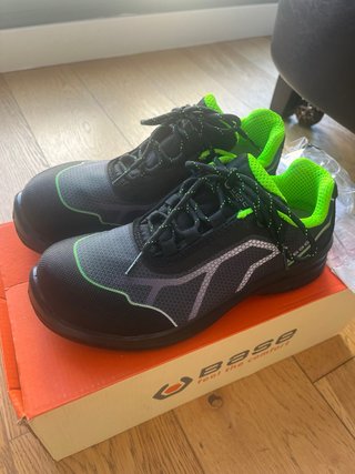 Zapatos de seguridad Base negros y verdes