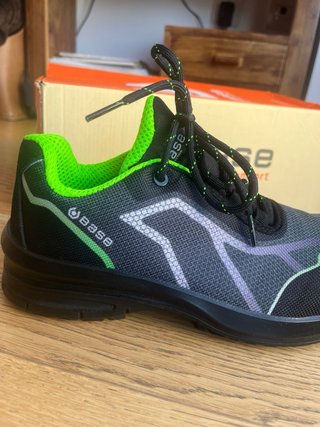 Zapatos de seguridad Base negros y verdes