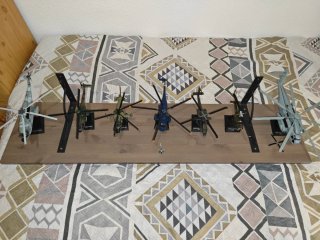 Collezione 7 elicotteri militari in metallo