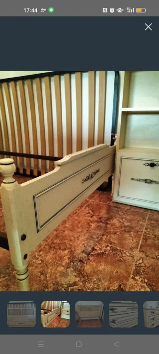 Estructura Cama Vintage 105cm