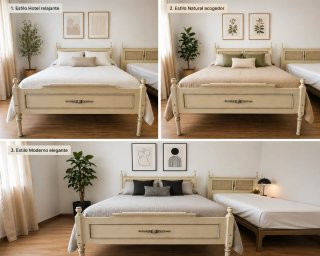 Estructura Cama Vintage 105cm