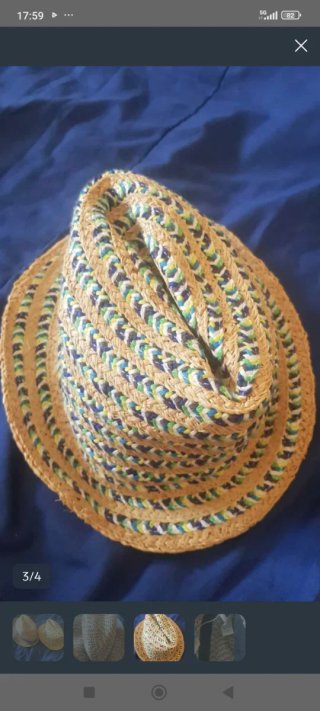 Sombrero de verano tejido