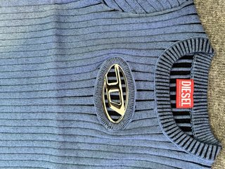 Camiseta Diesel azul de punto
