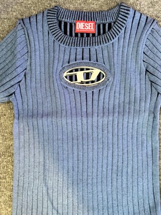 Camiseta Diesel azul de punto