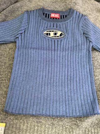 Camiseta Diesel azul de punto