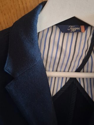 Americana adolescente azul