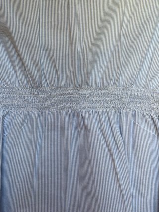 Camicetta cotone a righe con ricami