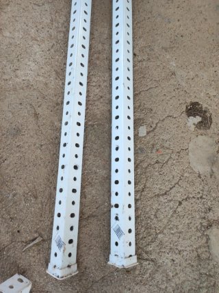 Estantería metálica blanca 2m