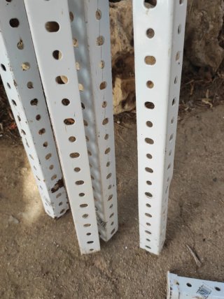 Estantería metálica blanca 2m