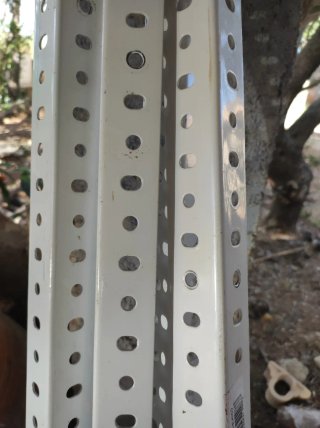 Estantería metálica blanca 2m