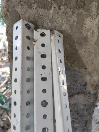 Estantería metálica blanca 2m
