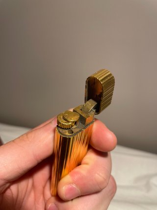 Mechero Cartier Bañado en Oro