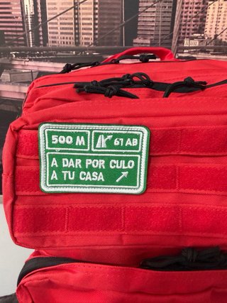 Mochila Táctica Militar 50L Roja Trekking nueva