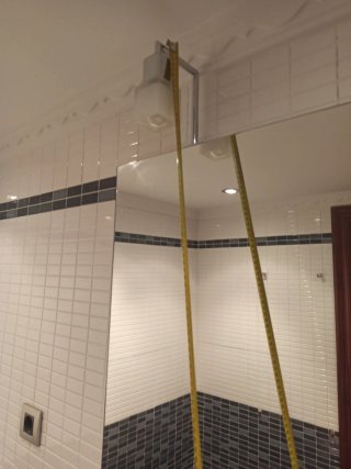 Espejo de baño con 2 luces 80x 102 cm