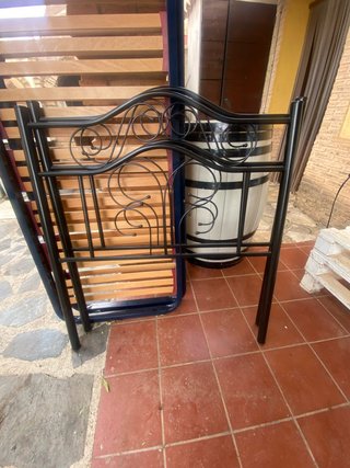 Cabecero forja negro 90cm