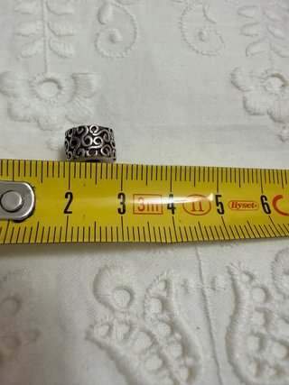 Clip Pandora Original Diseño Rizado Plata