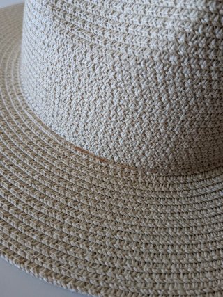 Sombrero de papel beige 59 cm ajustable