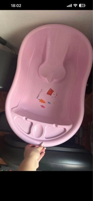 Bañera para bebé rosa