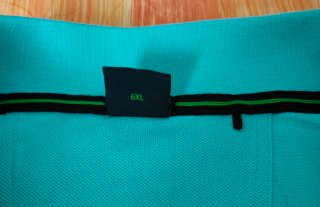 Polo Boss Verde Menta Talla 6XL Algodón