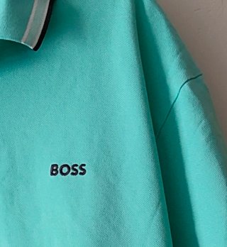 Polo Boss Verde Menta Talla 6XL Algodón