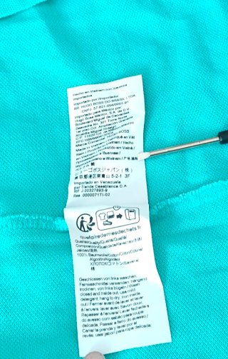 Polo Boss Verde Menta Talla 6XL Algodón