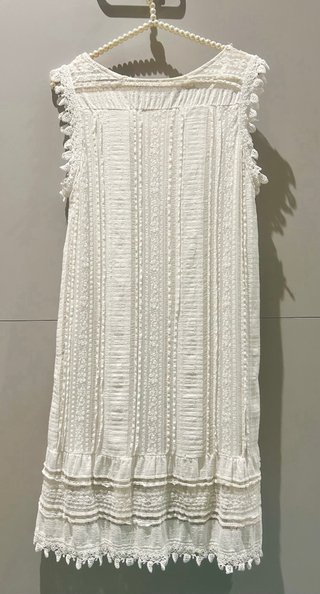 Vestido blanco estilo ibicenco
