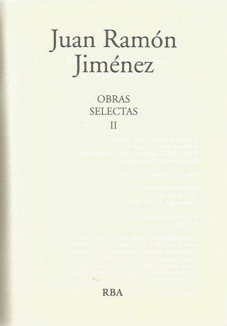 JUAN RAMÓN JIMÉNEZ - OBRAS SELECTAS I,II,III - RBA