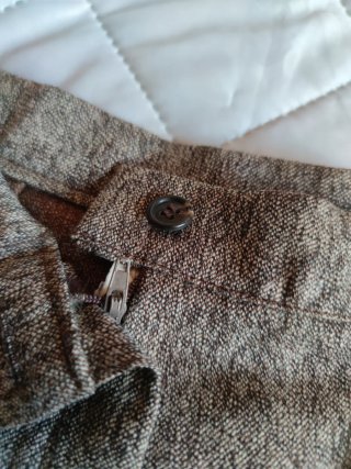 Pantaloni donna lana vintage marrone