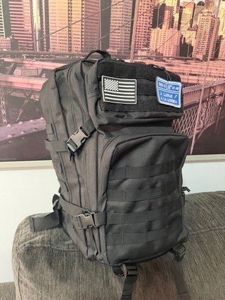 Mochila Táctica Militar Negra 50L nueva