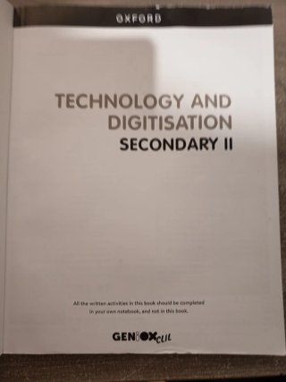 Technology & Digitisation II ESO. Student's boo...