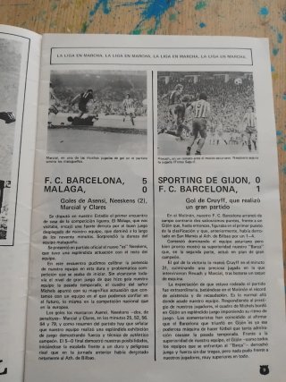 Boletín informativo F.C.Barcelona 1974