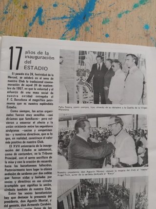 Boletín informativo F.C.Barcelona 1974