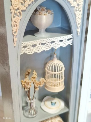 2 Armarios Vintage Casa Muñecas 1/12