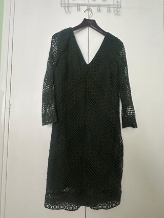 Vestido encaje manga larga de Pedro del Hierro
